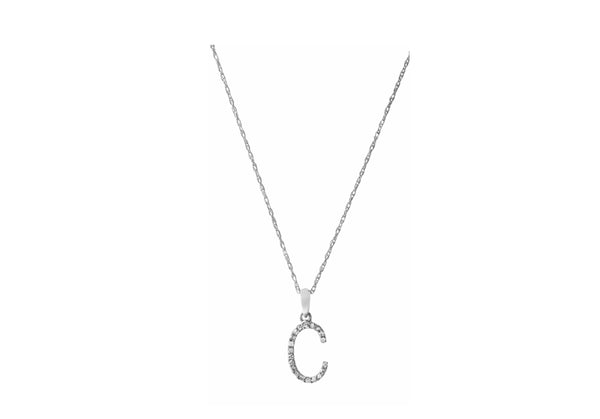 Diamond Initial Necklace