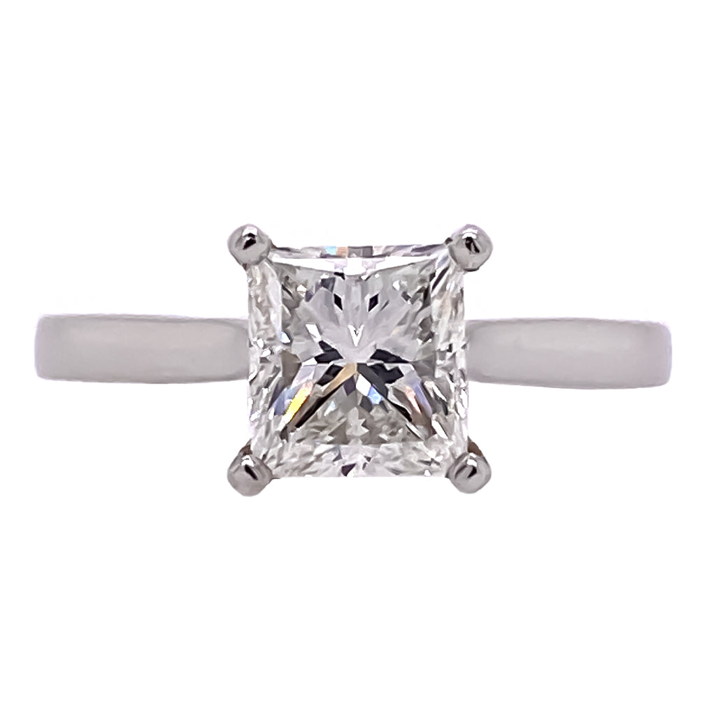 Princess Cut Diamond Solitaire Ring