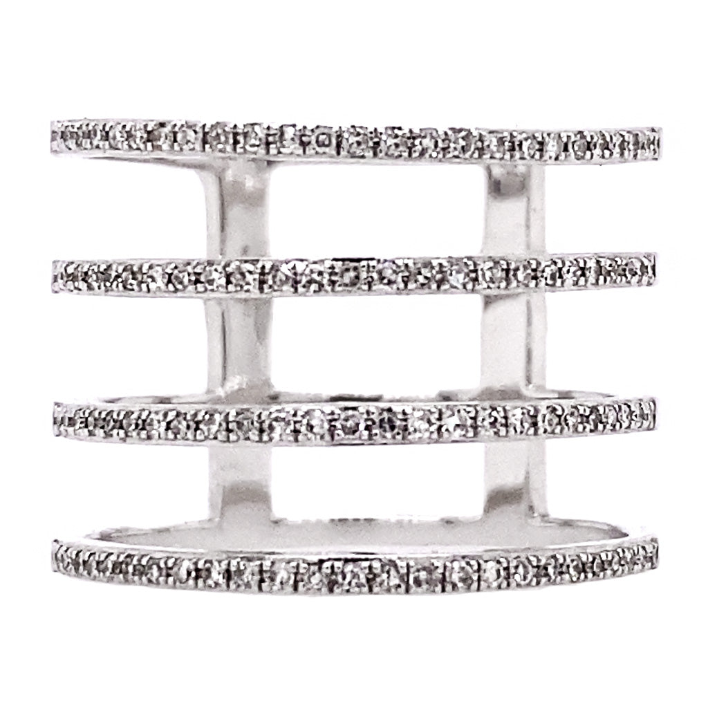 4 Band Diamond Ring