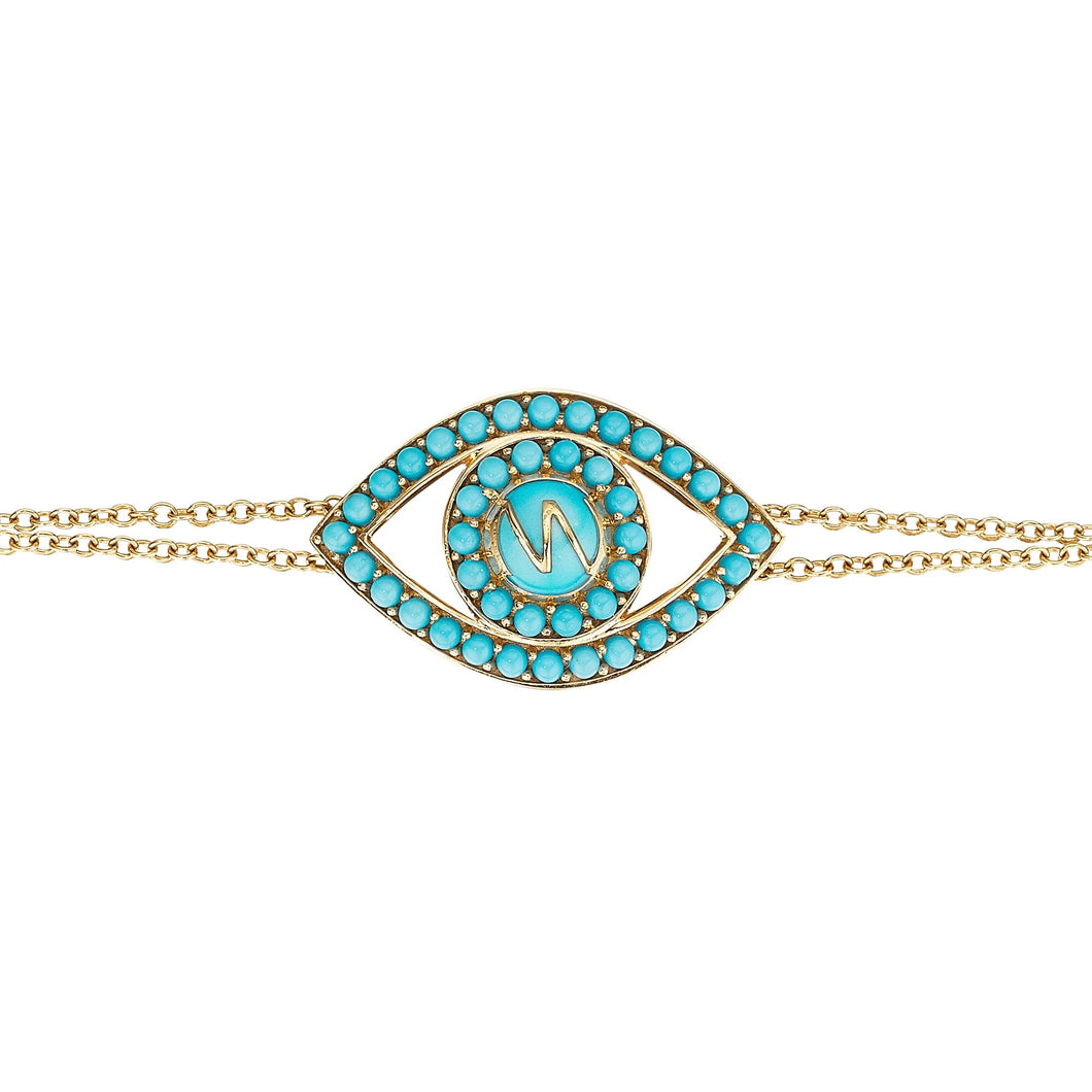 Turquoise Evil Eye Bracelet