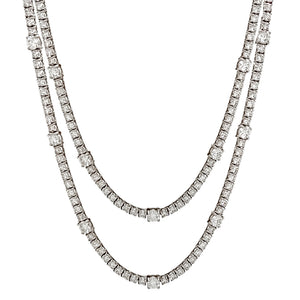 Detachable Diamond Line Necklace