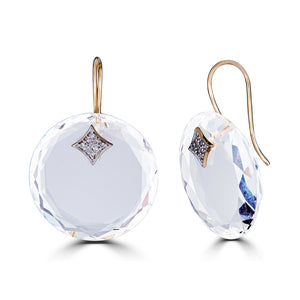 Crystal and Diamond Earrings