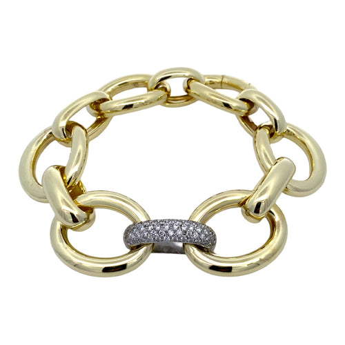 Chunky Diamond Link Bracelet