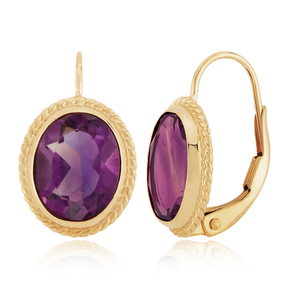 Amethyst Drop Earring
