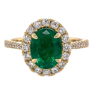 Emerald and Diamond Ring