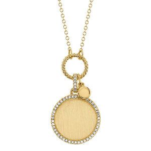 Accented Double Disc Necklace