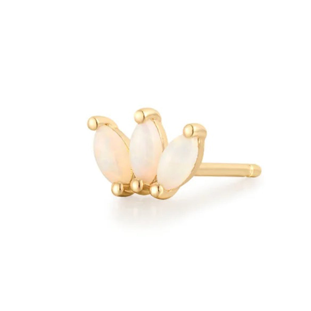 Single Opal Stud Earring