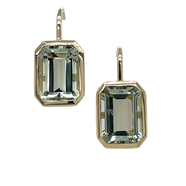Green Amethyst Earrings