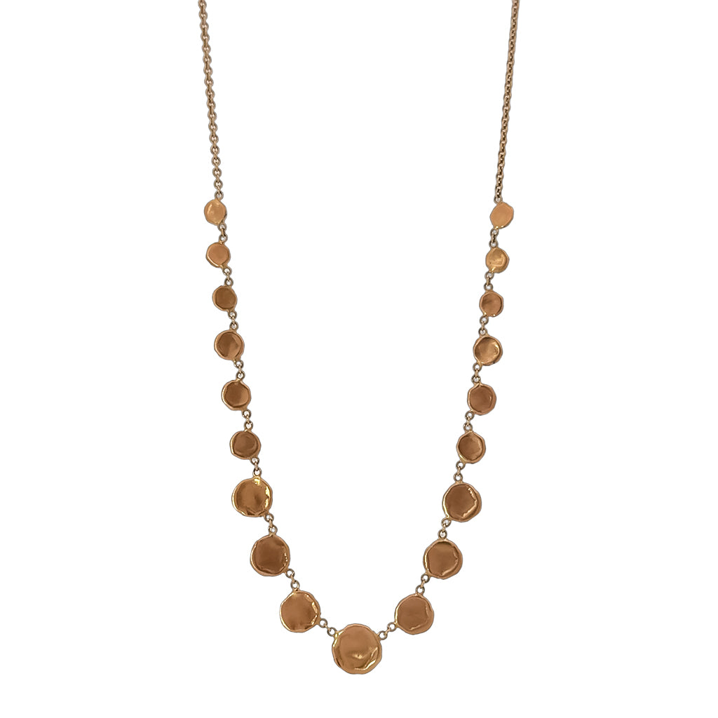 Hammered Disc Necklace