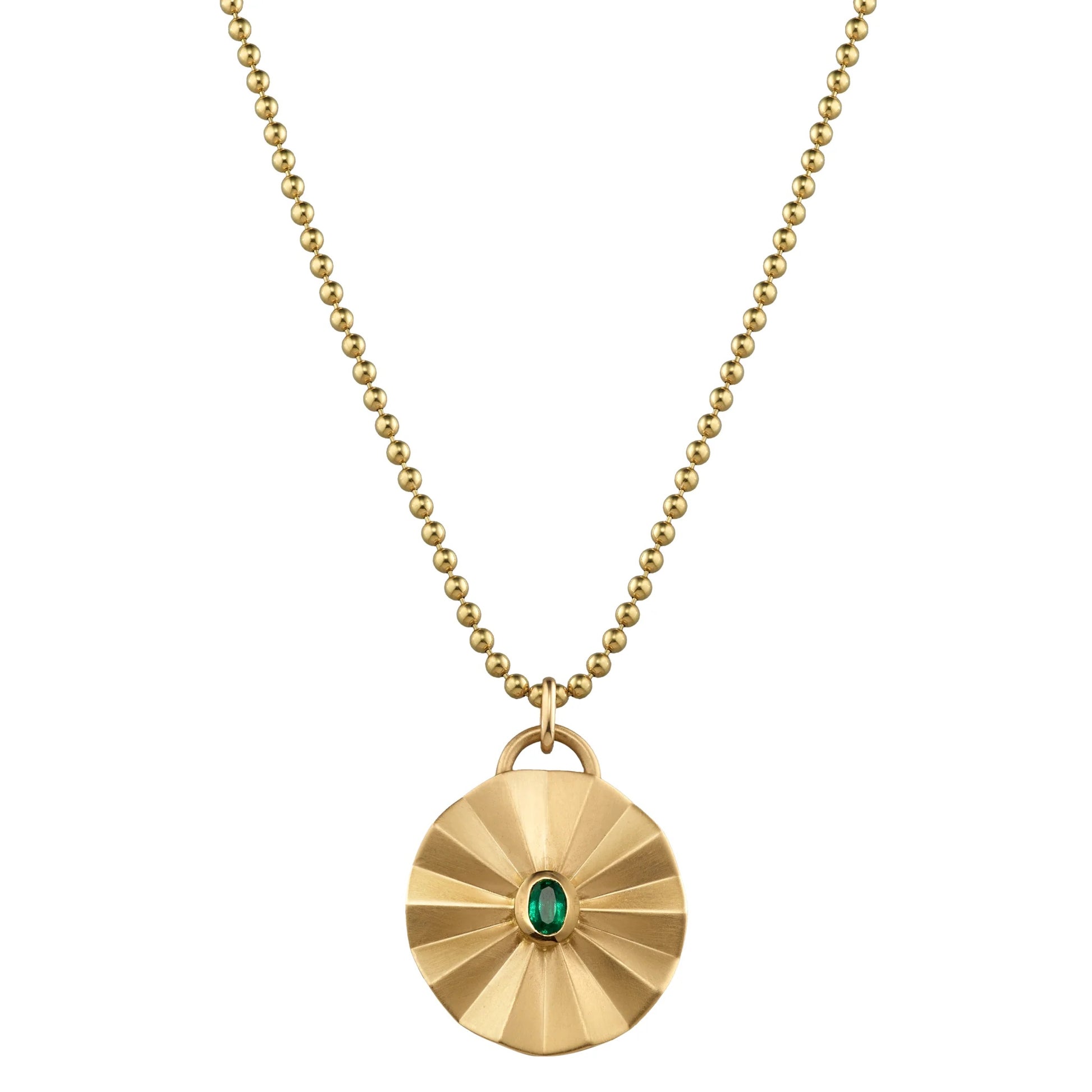 Gold Disc Necklace