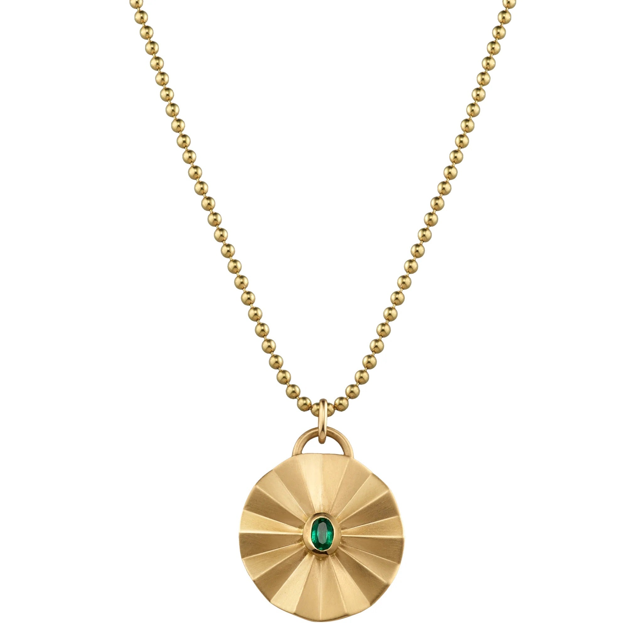 Gold Disc Necklace
