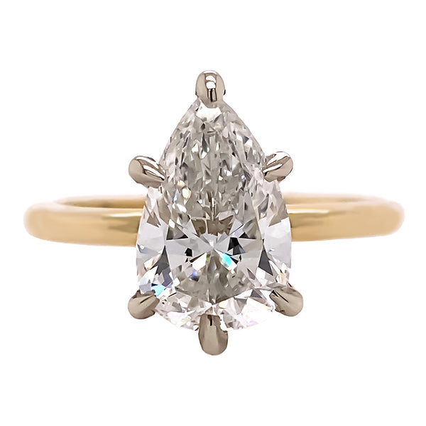 Pear Shaped Diamond Solitaire