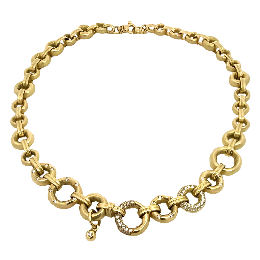Yellow and White Gold Necklace