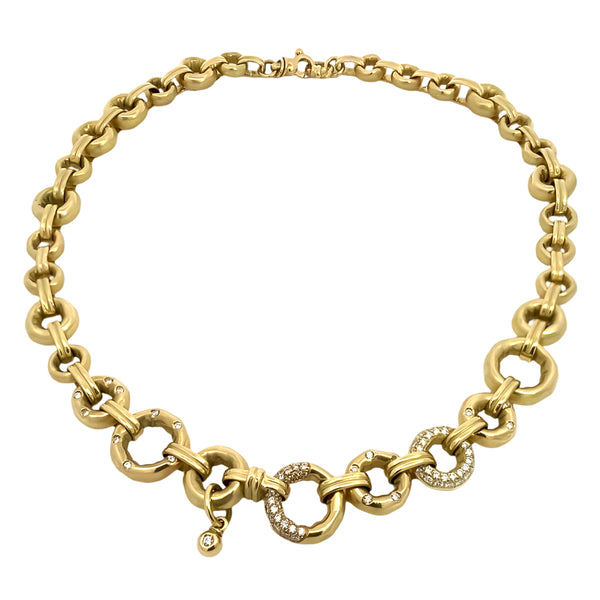 Yellow and White Gold Necklace