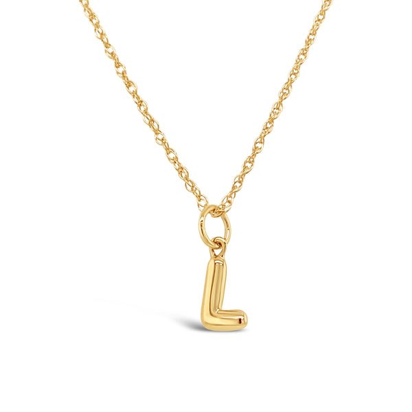 Gold Initial 'L' Necklace