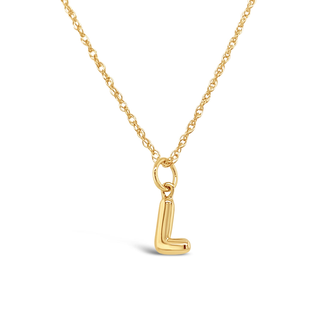 Gold Initial 'L' Necklace