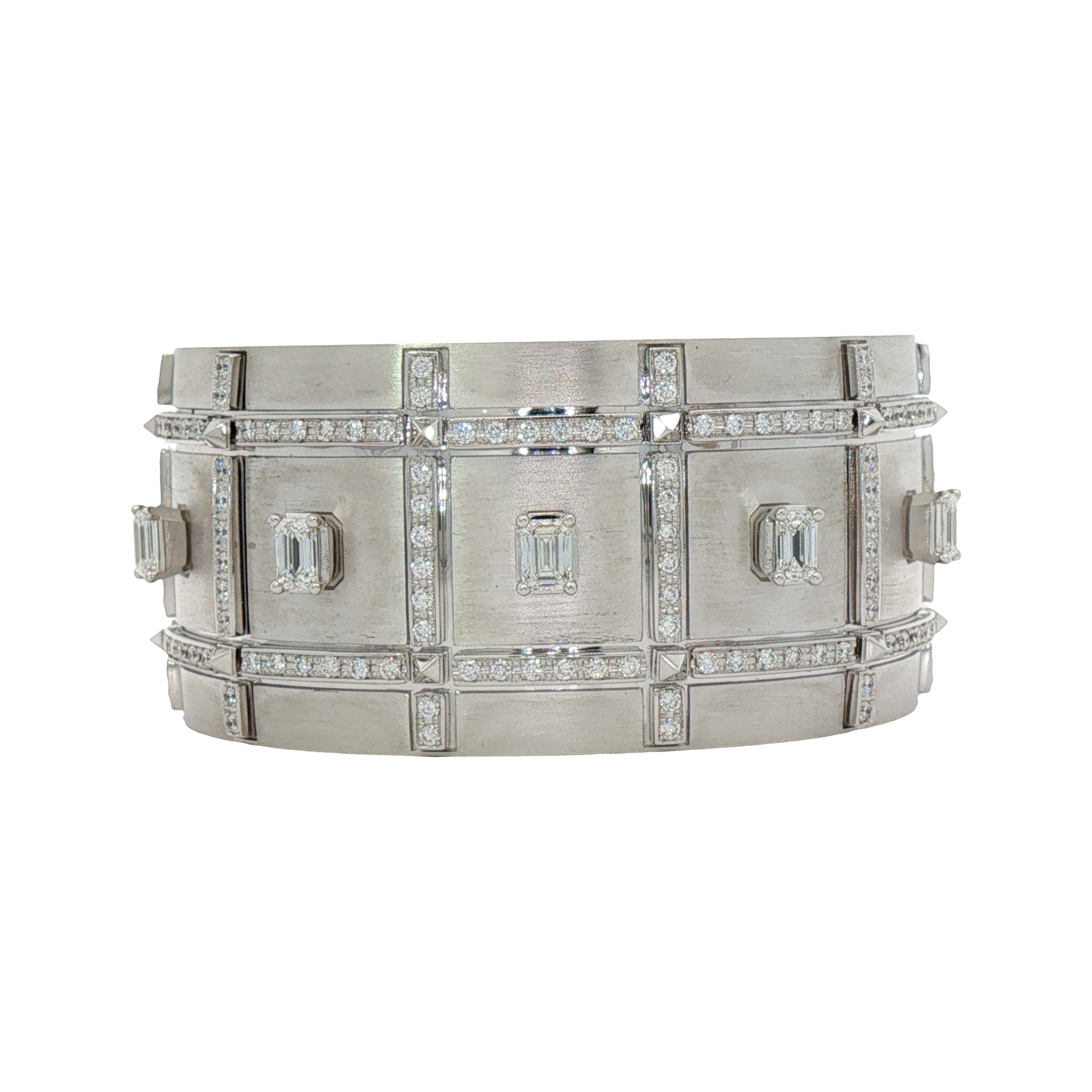 'Coco' Three Row Cuff Bracelet