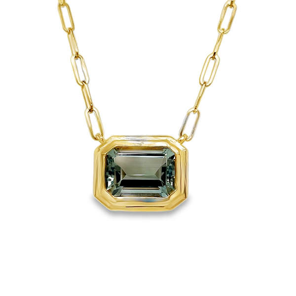 Green Amethyst Necklace