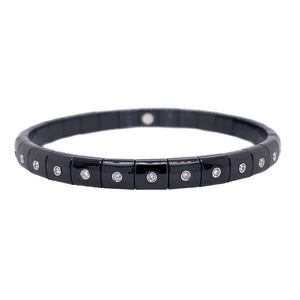 Shiny Black Ceramic Bracelet