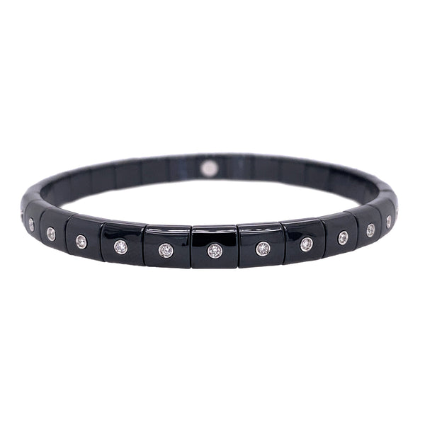 Shiny Black Ceramic Bracelet