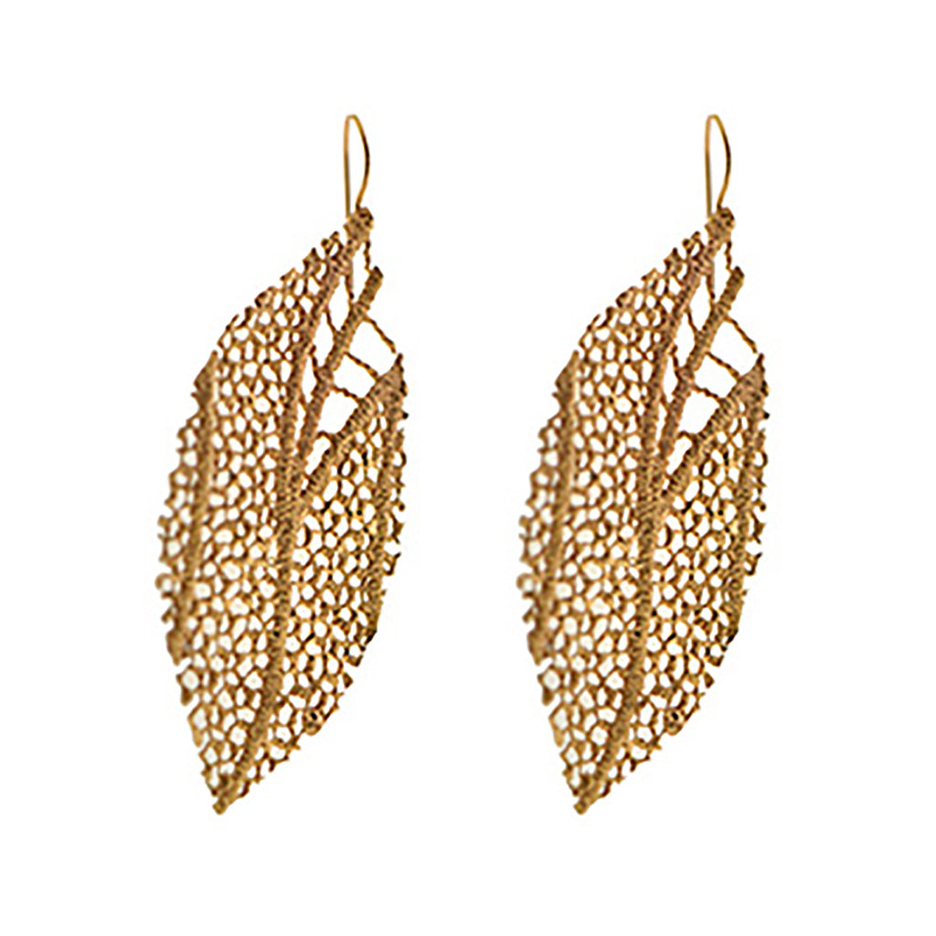 Leaf Coral Earrings