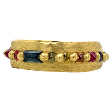 Sapphire Pinched Eternity Band