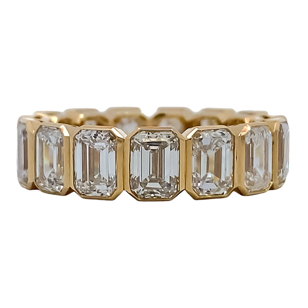 Lab Grown Diamond Emerald Cut Eternity Band