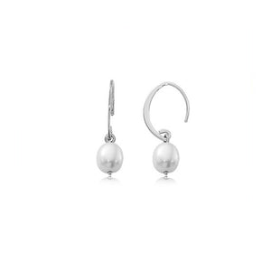 Mini Simple Sweep Freshwater Pearl Earrings