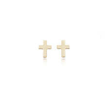 Plain Cross Stud Earrings