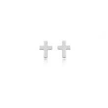 Plain Cross Stud Earrings