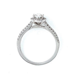 Oval Halo Diamond Ring
