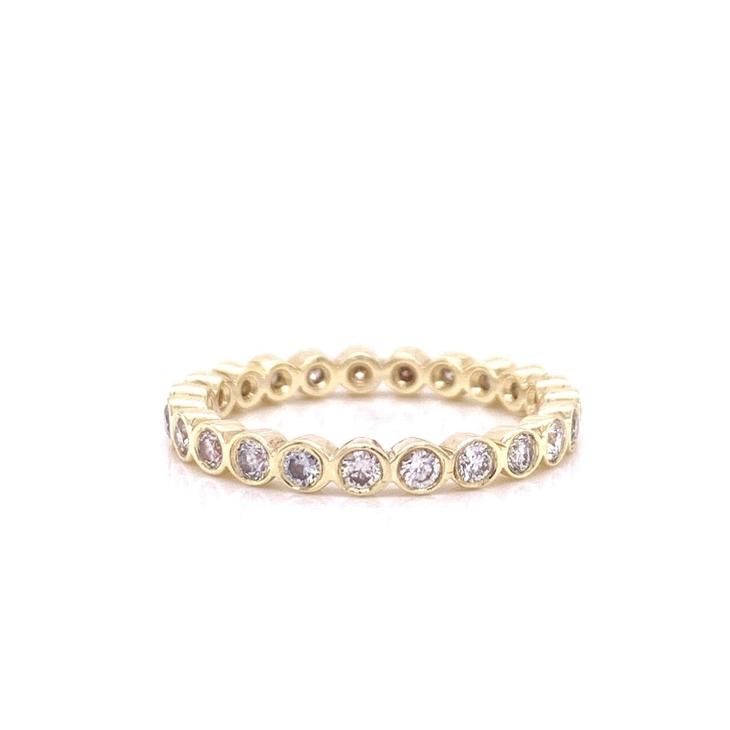 Round Bezel Set Eternity Diamond Ring