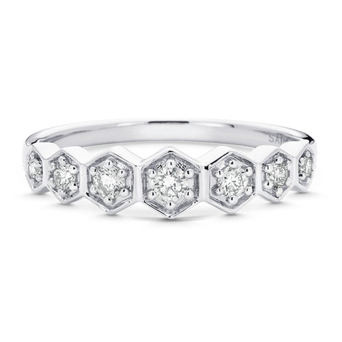 Hexagon Diamond Band