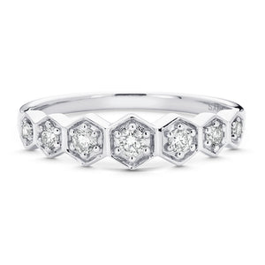 Hexagon Diamond Band