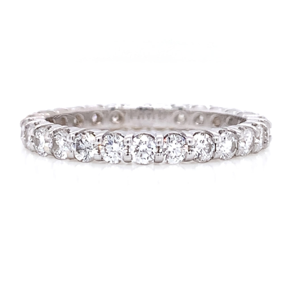 Shared Prong Eternity Band Gold Ring priced at $3,050.