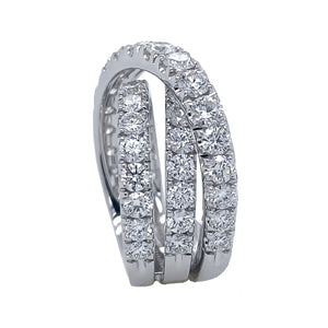 Diamond Crossover Ring