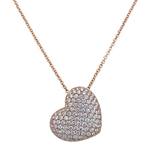 Pave Heart Necklace