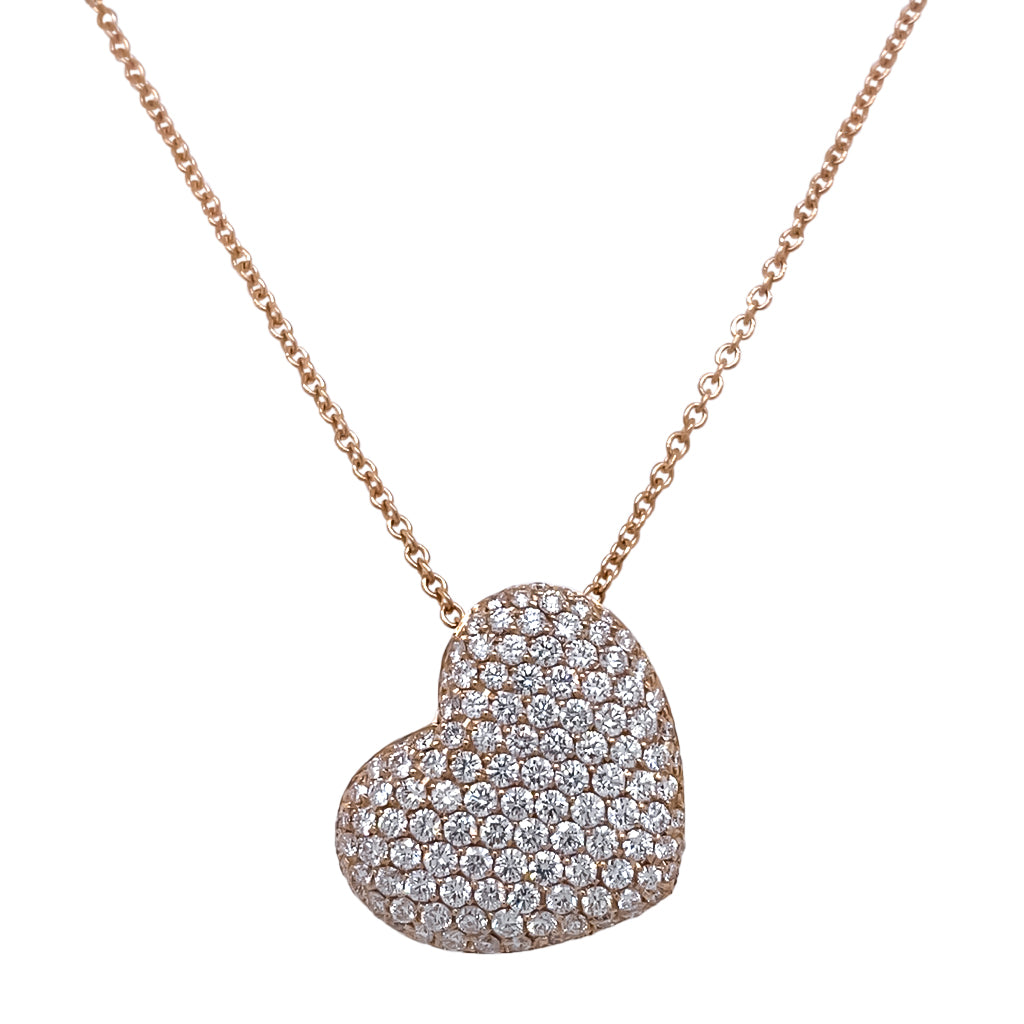Pave Heart Necklace