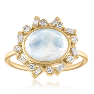 Oval Moonstone Ring