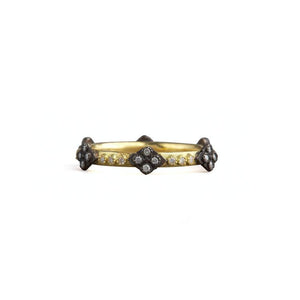 Gold Old World Crivelli Cross Diamond Ring