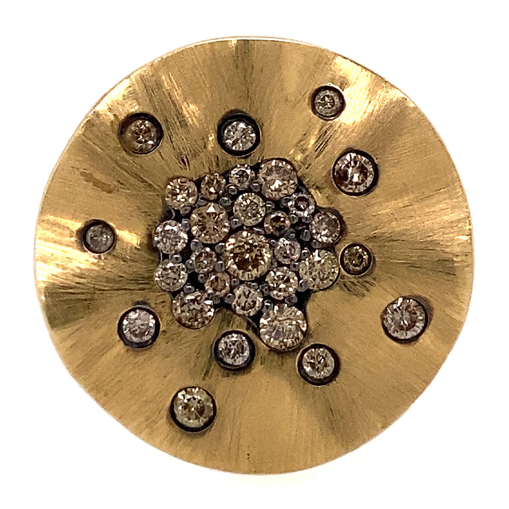 Crinkle Disc Ring
