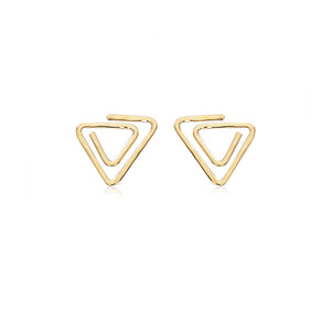 Triangle Spiral Earrings
