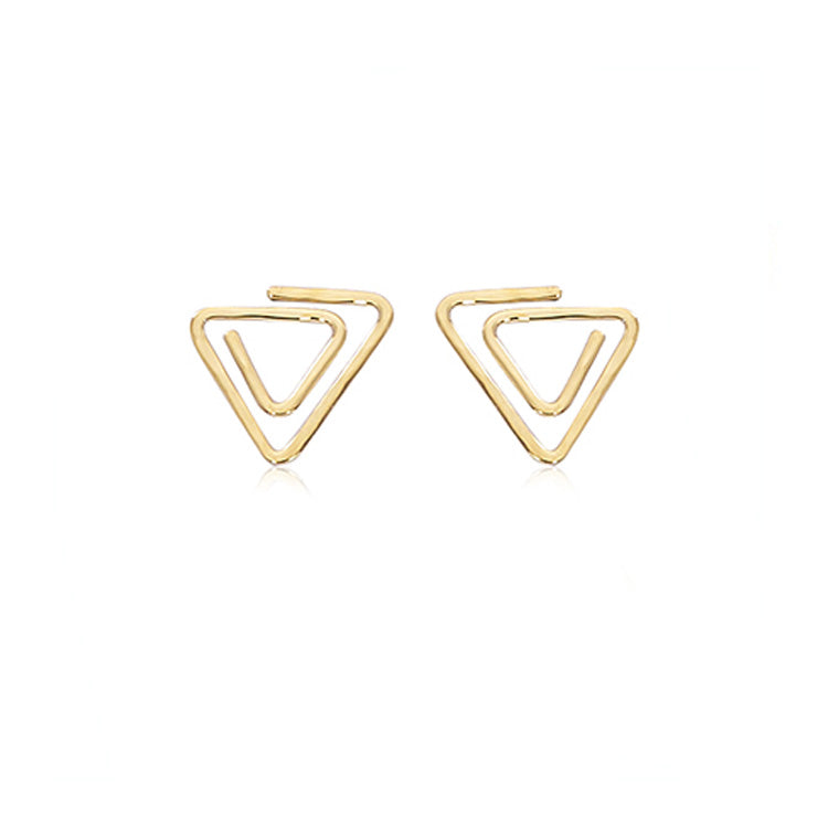 Triangle Spiral Earrings