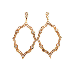 Marquise Shape Diamond Drop Earring