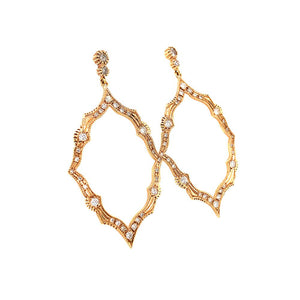 Marquise Shape Diamond Drop Earring