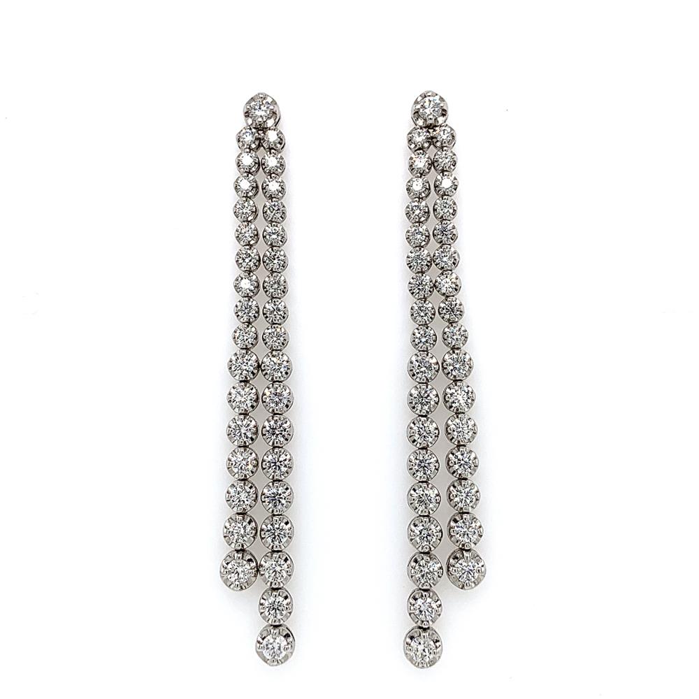 Alaina Silver Diamante Tassel Drop Earrings – Club L London - USA