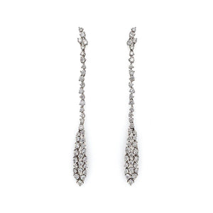 Diamond line earrings