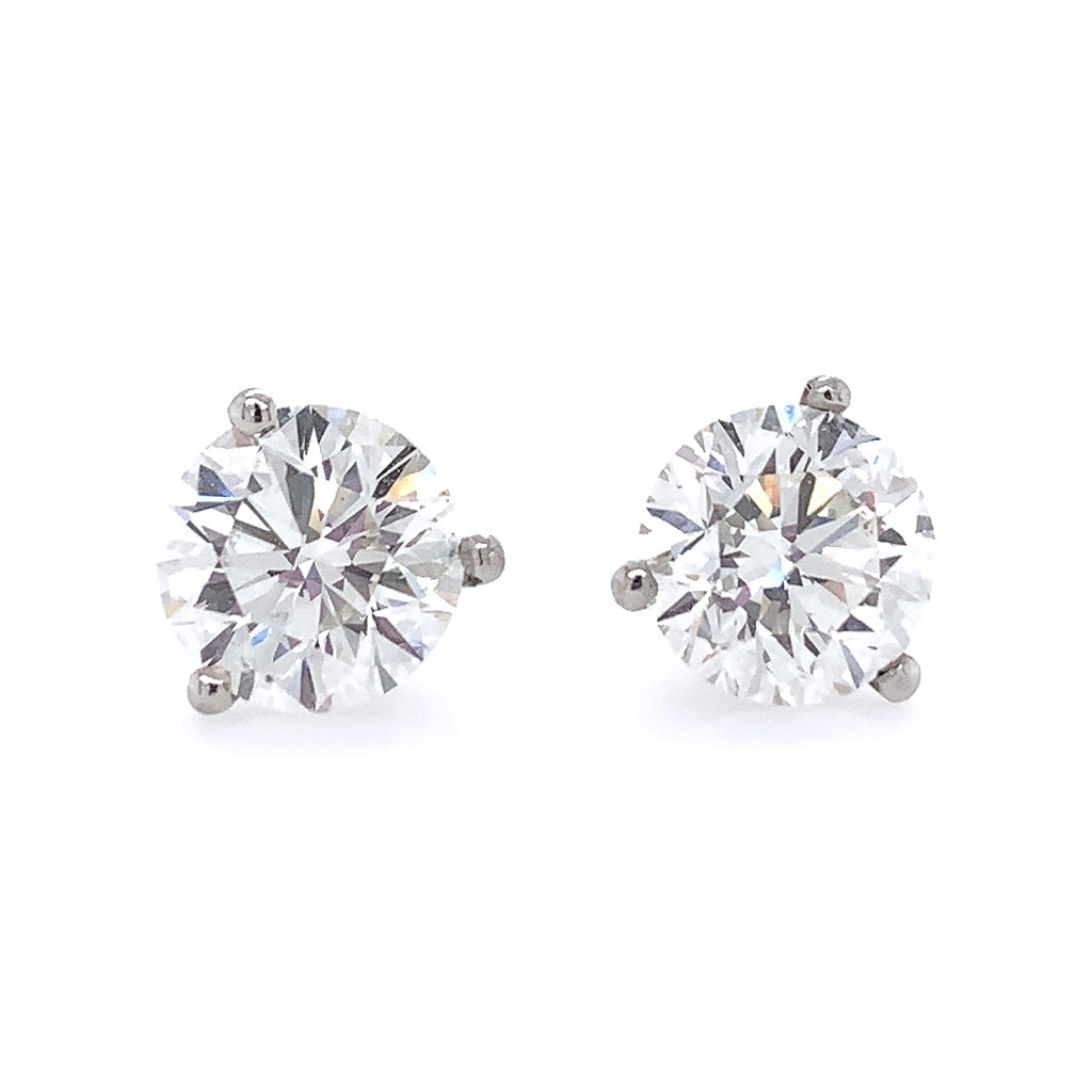 Diamond stud earrings