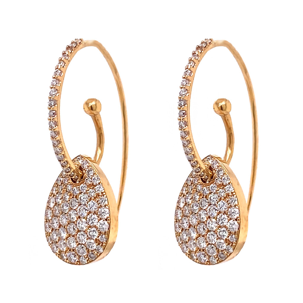 Diamond Teardrop Earring