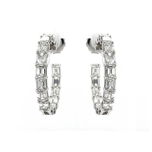 Diamond Hoop Earring